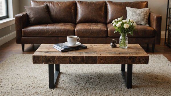 Table basse en bois de récupération : un meuble avec un charme authentique
